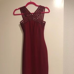 Burgundy burgundy misguided dress
